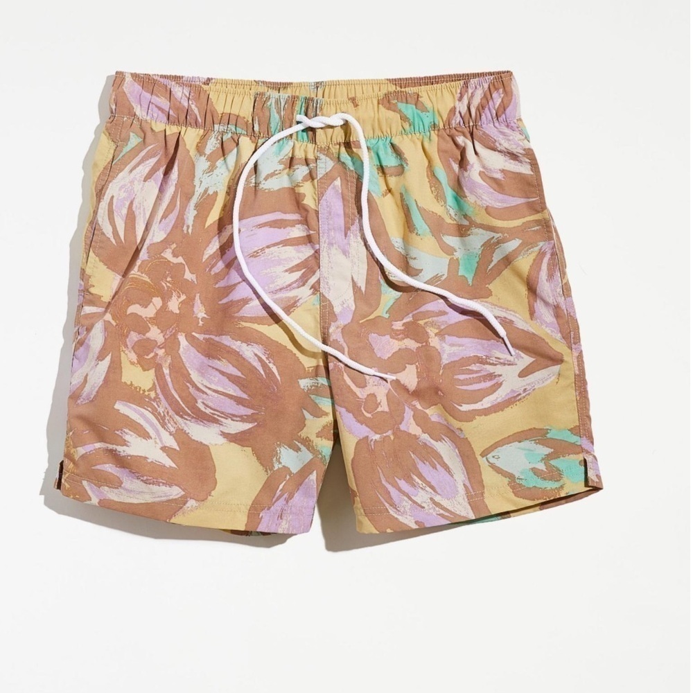 UO Painted Floral Swim Short size Medium